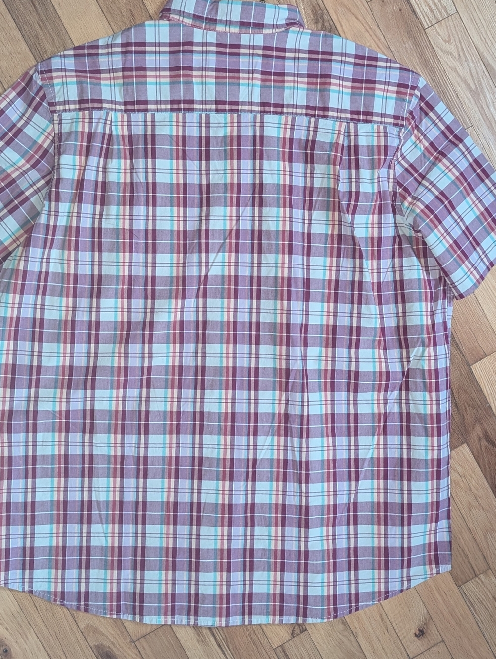 NWOT Mens Tall St Johns Bay Plaid Short Sleeve  Shirt Size 2XLT - Picture 3 of 4